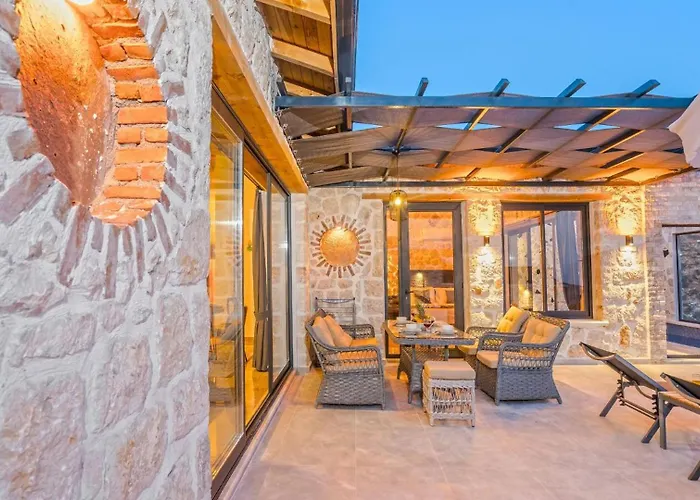 Islamlar Village 2 Bedroom - Heated Indoor Pool Villa Kalkan